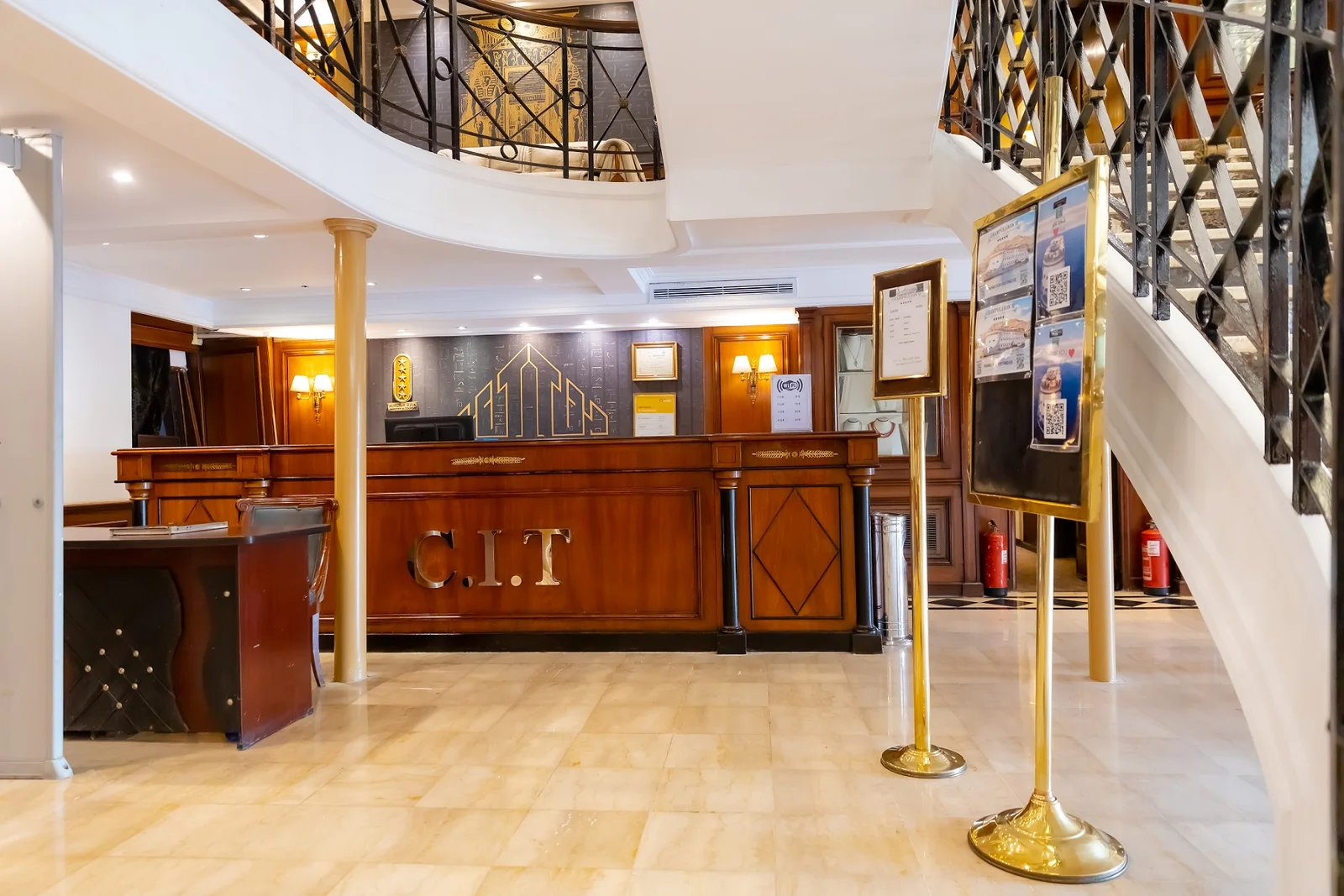 Lobby of the MS Champollion II Nile Cruise Nile cruise